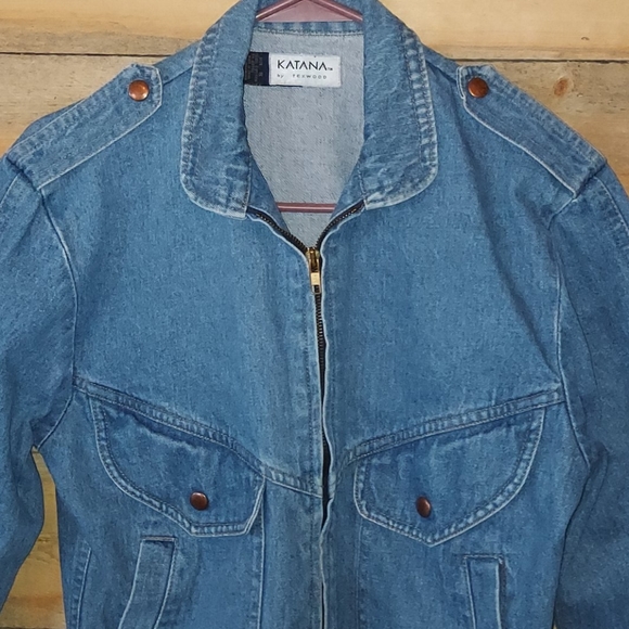 Vintage Katana by Texwood jean jacket - Picture 2 of 6